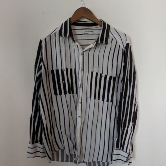 Vintage American Apparel Pinstripe Button Up - Picture 2 of 3